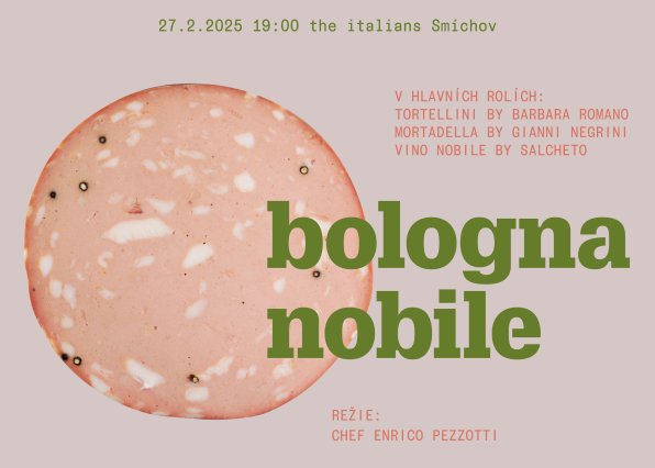 Bologna Nobile, tematická večeře, the italians